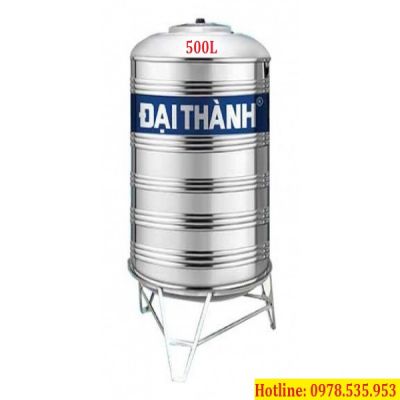 BỒN NƯỚC INOX ĐẠI THÀNH 500L ĐỨNG