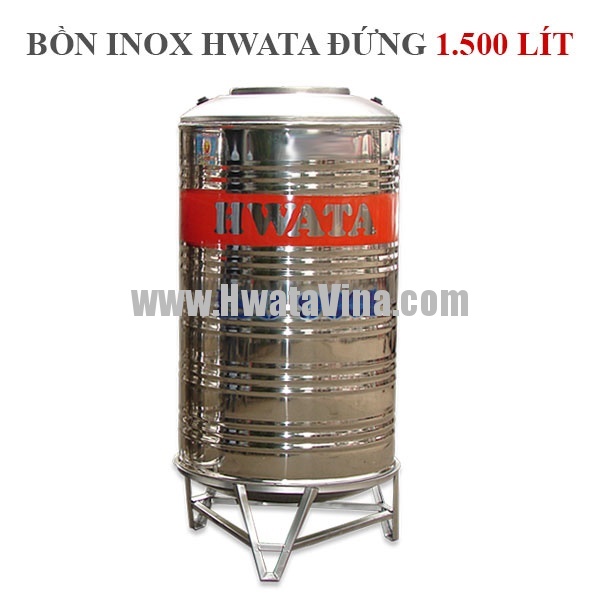 Bồn chứa nước Inox Hwata 1500 lít đứng