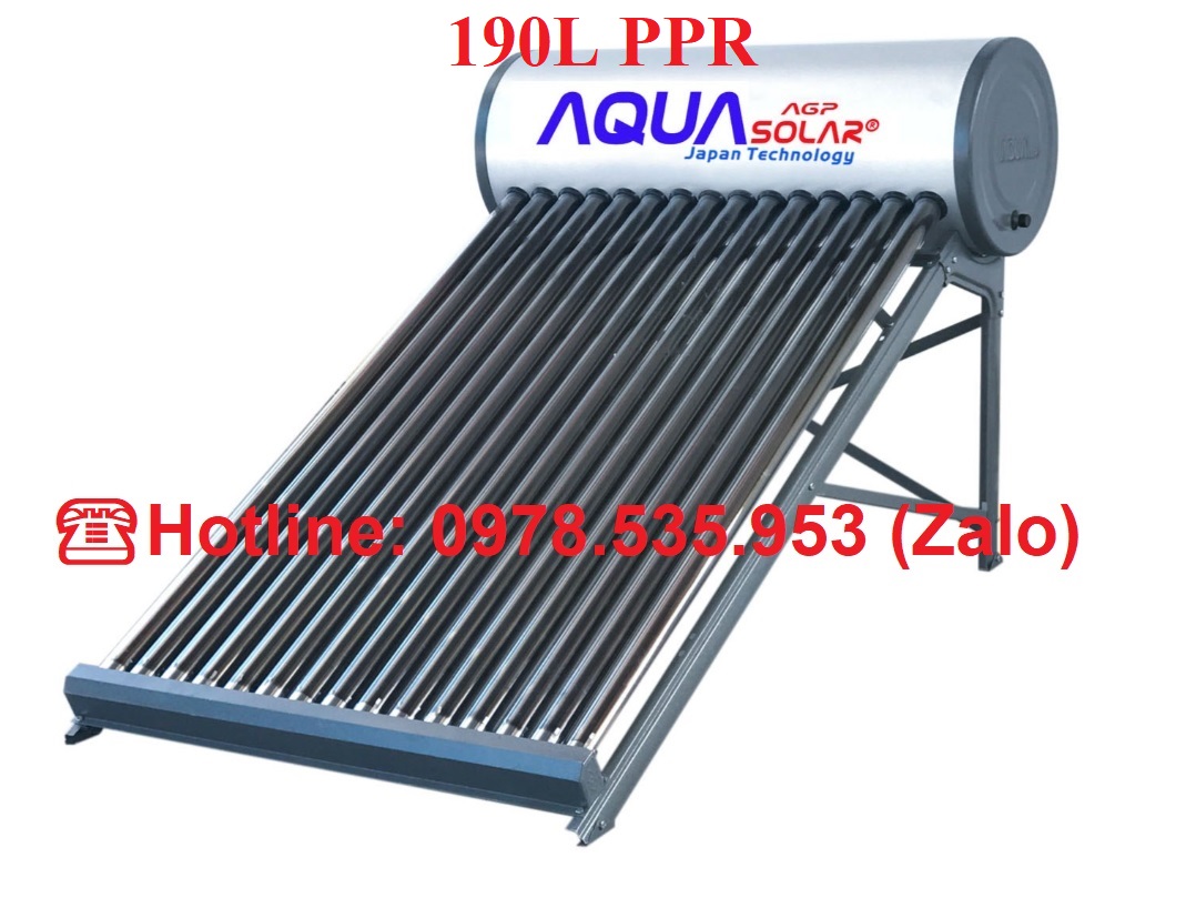 máy nước nóng năng lượng mặt trời aquasolar 190l ppr