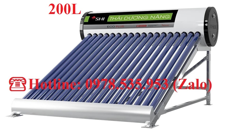 máy nước nóng năng lượng mặt trời Thái Dương Năng Sơn Hà 200L Eco Plus