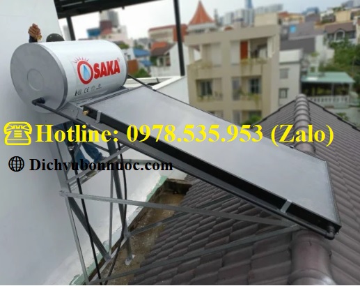 máy năng lượng mặt trời Osaka 160L tấm phẳng